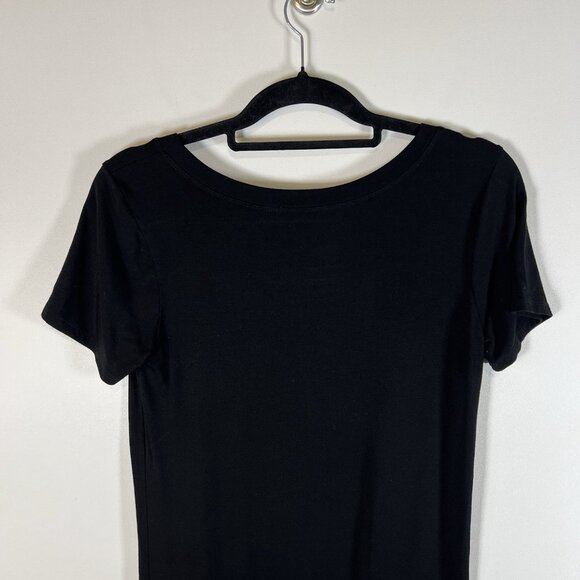 STORQ Maternity Postpartum T Shirt Dress Short Sleeve Stretch Black Size 1 US XS - Picture 6 of 7